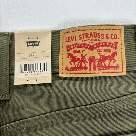Levi's Olive Green Flare & Wide Leg Jeans - Picture 4 of 12